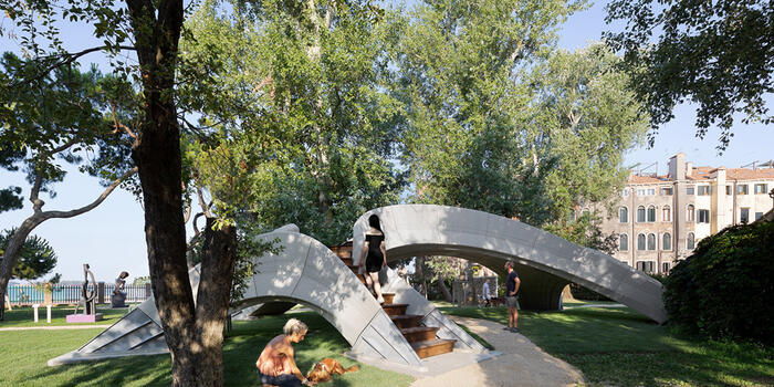 Striatus 3D Concrete Printed Masonry Bridge | 2021