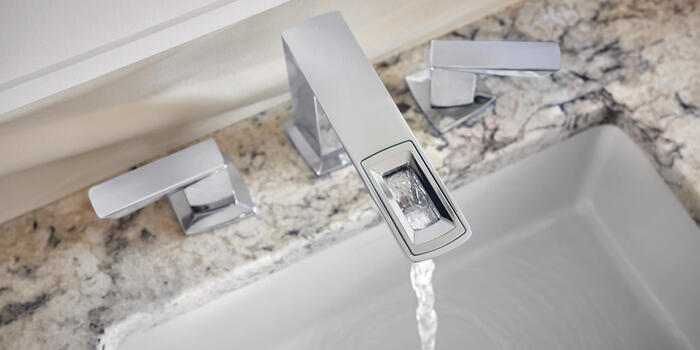 Vettis™ Widespread Lavatory Faucet with Open-Flow Spout, 2014-2018