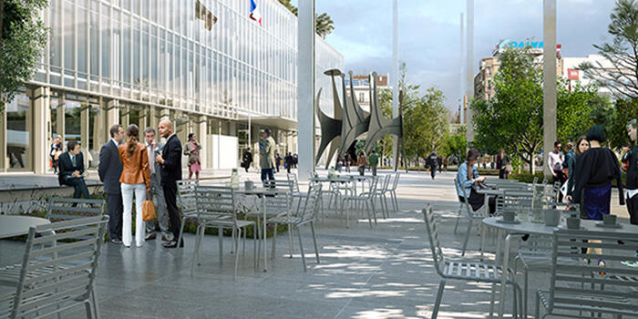 Square for Future Courthouse - Moreau Kusunoki - France