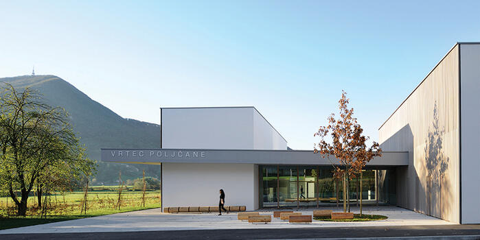 Landscape urban kindergarten Poljcane - Matic Lašič - Slovenia                                                                             