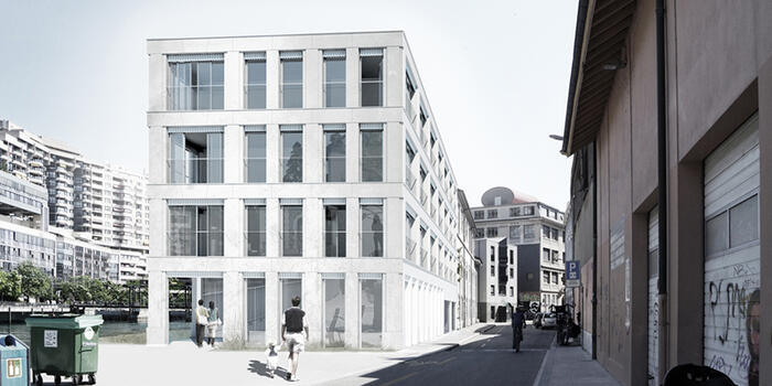 Massive stone Housing building - Francis Jacquier